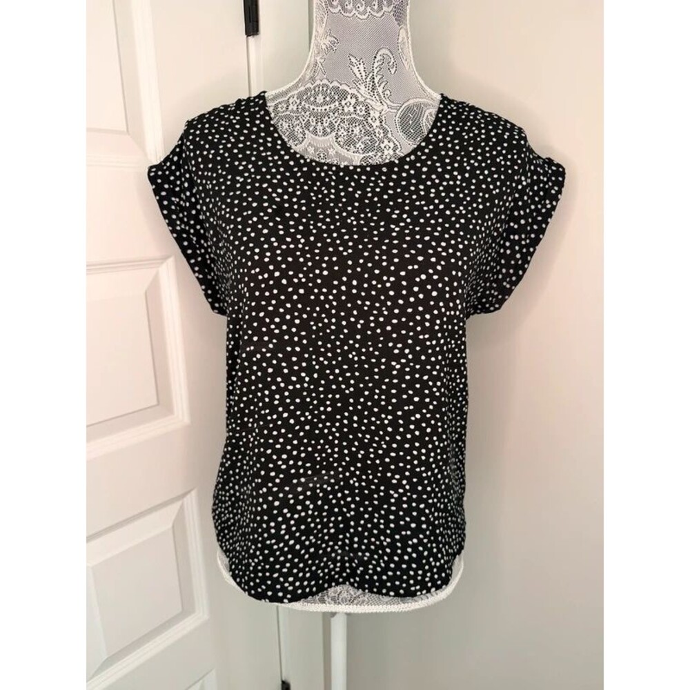 Hippie Rose Polka Dot sleeveless Blouse size Small